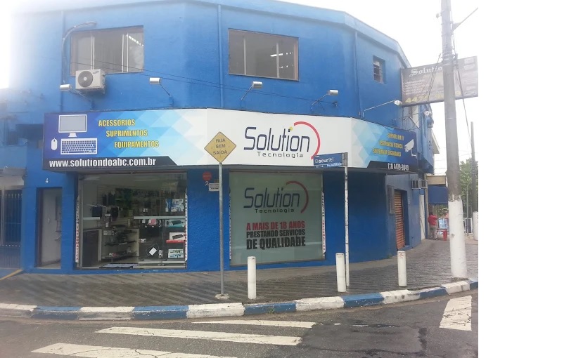 Fachada da antiga loja física da Solution do ABC